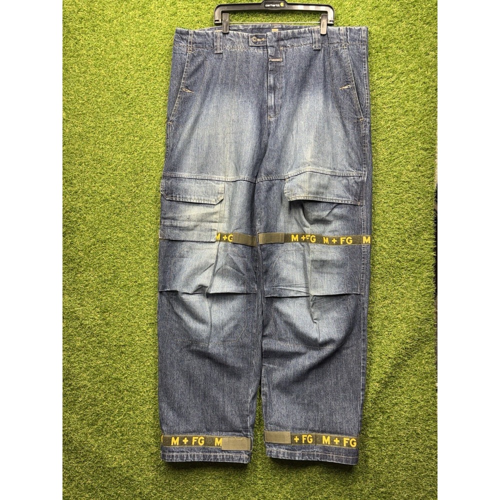 Vintage Marithé + François Girbaud Jeans Mens 44 Logo Patch Baggy Y2k Grunge